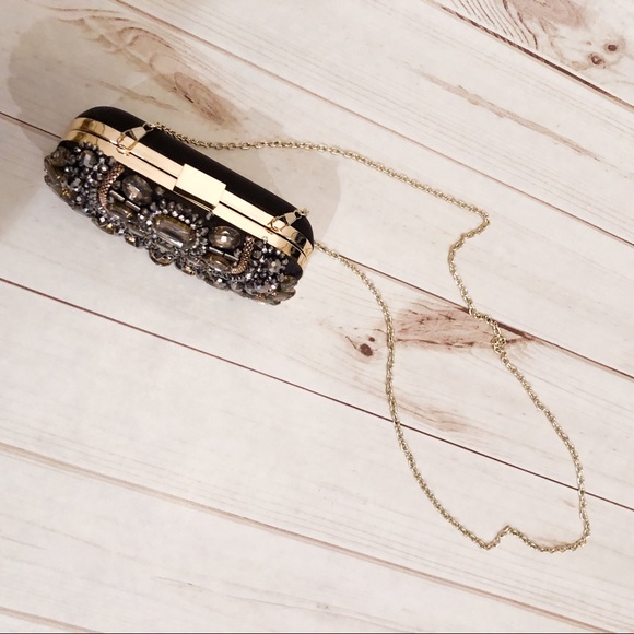 Beaded Clutch with Removable Strap - Picture 6 of 6